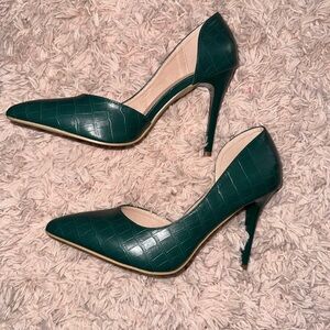 Beautiful Teal Stiletto 3 inch Heels